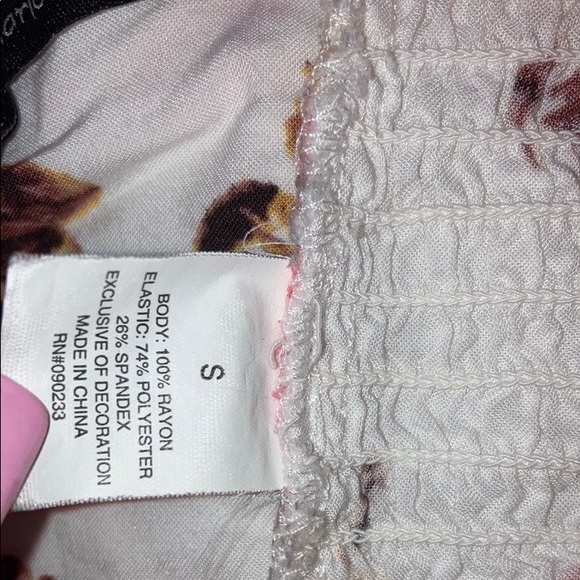 Floral crop top tie back - Picture 5 of 6